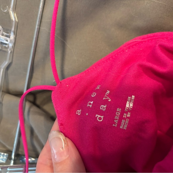 A New Day Pink Ribbed Camisole with Criss-Cross Back - Picture 4 of 4
